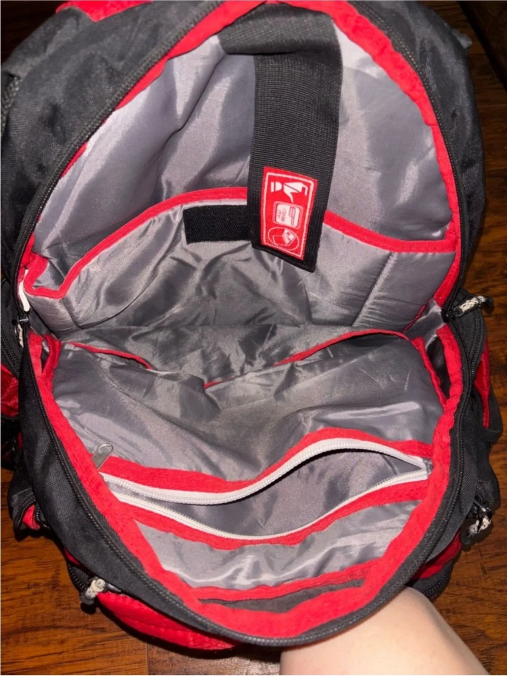 Magellan Outdoors Backpack Multiple Pockets Red and Black Hiking Travel Bag